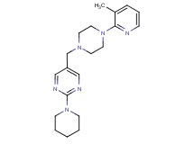 5-{[4-(3-methylpyridin-2-yl)piperazin-1-yl]methyl}-2-piperidin-1-ylpyrimidine