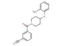 3-({4-[(2-methylphenyl)thio]-1-piperidinyl}carbonyl)benzonitrile