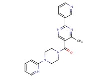 4-methyl-2-pyridin-3-yl-5-[(4-pyridin-2-ylpiperazin-1-yl)carbonyl]pyrimidine