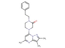 1-(2-phenylethyl)-4-(2,3,5-trimethylpyrazolo[1,5-a]pyrimidin-7-yl)-2-piperazinone