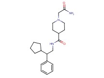 1-(2-amino-2-oxoethyl)-N-(2-cyclopentyl-2-phenylethyl)-4-piperidinecarboxamide