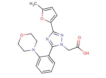 [3-(5-methyl-2-furyl)-5-(2-morpholin-4-ylphenyl)-1H-1,2,4-triazol-1-yl]acetic acid