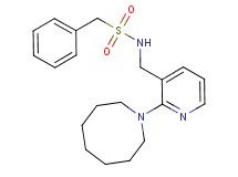 N-{[2-(1-azocanyl)-3-pyridinyl]methyl}-1-phenylmethanesulfonamide