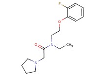 N-ethyl-N-[2-(2-fluorophenoxy)ethyl]-2-pyrrolidin-1-ylacetamide