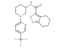 N-{1-[5-(trifluoromethyl)pyridin-2-yl]piperidin-3-yl}-4,5,6,7-tetrahydro-2,1-benzisoxazole-3-carboxamide