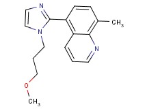 5-[1-(3-methoxypropyl)-1H-imidazol-2-yl]-8-methylquinoline