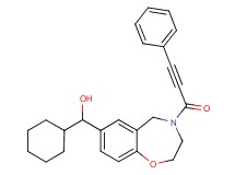 cyclohexyl[4-(3-phenyl-2-propynoyl)-2,3,4,5-tetrahydro-1,4-benzoxazepin-7-yl]methanol