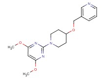 4,6-dimethoxy-2-[4-(3-pyridinylmethoxy)-1-piperidinyl]pyrimidine