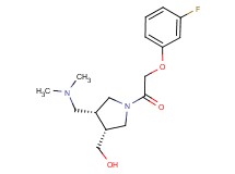 {(3R*,4R*)-4-[(dimethylamino)methyl]-1-[(3-fluorophenoxy)acetyl]pyrrolidin-3-yl}methanol