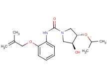 (3S*,4S*)-3-hydroxy-4-isopropoxy-N-{2-[(2-methylprop-2-en-1-yl)oxy]phenyl}pyrrolidine-1-carboxamide