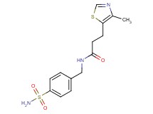 N-[4-(aminosulfonyl)benzyl]-3-(4-methyl-1,3-thiazol-5-yl)propanamide