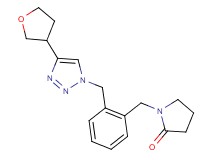 1-(2-{[4-(tetrahydrofuran-3-yl)-1H-1,2,3-triazol-1-yl]methyl}benzyl)pyrrolidin-2-one