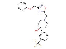 1-{[3-(phenoxymethyl)-1,2,4-oxadiazol-5-yl]methyl}-4-[3-(trifluoromethyl)phenyl]-4-piperidinol