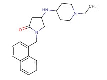 4-[(1-ethyl-4-piperidinyl)amino]-1-(1-naphthylmethyl)-2-pyrrolidinone