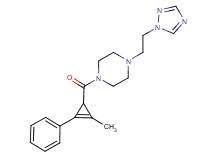 1-[(2-methyl-3-phenyl-2-cyclopropen-1-yl)carbonyl]-4-[2-(1H-1,2,4-triazol-1-yl)ethyl]piperazine