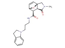 (1R*,5S*,6R*,7S*)-N-[3-(2,3-dihydro-1H-indol-1-yl)propyl]-3-methyl-4-oxo-10-oxa-3-azatricyclo[5.2.1.0~1,5~]dec-8-ene-6-carboxamide formate