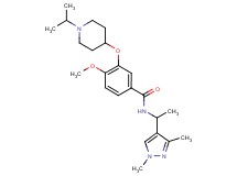 N-[1-(1,3-dimethyl-1H-pyrazol-4-yl)ethyl]-3-[(1-isopropyl-4-piperidinyl)oxy]-4-methoxybenzamide