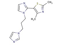 5-{1-[3-(1H-imidazol-1-yl)propyl]-1H-imidazol-2-yl}-2,4-dimethyl-1,3-thiazole
