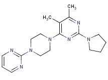 4,5-dimethyl-6-(4-pyrimidin-2-ylpiperazin-1-yl)-2-pyrrolidin-1-ylpyrimidine