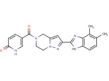 5-{[2-(4,5-dimethyl-1H-benzimidazol-2-yl)-6,7-dihydropyrazolo[1,5-a]pyrazin-5(4H)-yl]carbonyl}pyridin-2(1H)-one