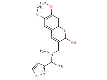 3-{[[1-(3-isoxazolyl)ethyl](methyl)amino]methyl}-6,7-dimethoxy-2-quinolinol