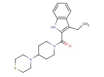 3-ethyl-2-[(4-thiomorpholin-4-ylpiperidin-1-yl)carbonyl]-1H-indole