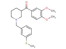 (3,4-dimethoxyphenyl){1-[3-(methylthio)benzyl]-3-piperidinyl}methanone