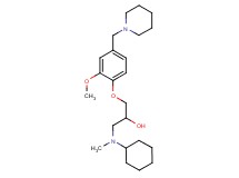 1-[cyclohexyl(methyl)amino]-3-[2-methoxy-4-(piperidin-1-ylmethyl)phenoxy]propan-2-ol