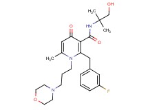 2-(3-fluorobenzyl)-N-(2-hydroxy-1,1-dimethylethyl)-6-methyl-1-[3-(4-morpholinyl)propyl]-4-oxo-1,4-dihydro-3-pyridinecarboxamide