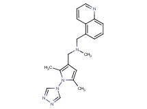 1-[2,5-dimethyl-1-(4H-1,2,4-triazol-4-yl)-1H-pyrrol-3-yl]-N-methyl-N-(quinolin-5-ylmethyl)methanamine