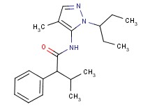 N-[1-(1-ethylpropyl)-4-methyl-1H-pyrazol-5-yl]-3-methyl-2-phenylbutanamide