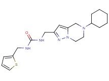 N-[(5-cyclohexyl-4,5,6,7-tetrahydropyrazolo[1,5-a]pyrazin-2-yl)methyl]-N'-(2-thienylmethyl)urea