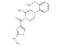 4-{[4-(2-methoxyphenyl)-2-methyl-1-piperazinyl]carbonyl}-N-methyl-1,3-thiazol-2-amine