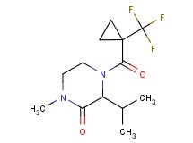3-isopropyl-1-methyl-4-{[1-(trifluoromethyl)cyclopropyl]carbonyl}-2-piperazinone