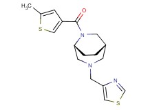 (1S*,5R*)-6-[(5-methyl-3-thienyl)carbonyl]-3-(1,3-thiazol-4-ylmethyl)-3,6-diazabicyclo[3.2.2]nonane