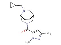 (1R*,5R*)-6-(cyclopropylmethyl)-3-[(1,3-dimethyl-1H-pyrazol-5-yl)carbonyl]-3,6-diazabicyclo[3.2.2]nonane