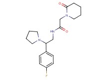 N-[2-(4-fluorophenyl)-2-pyrrolidin-1-ylethyl]-2-(2-oxopiperidin-1-yl)acetamide