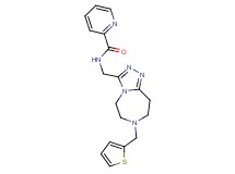 N-{[7-(2-thienylmethyl)-6,7,8,9-tetrahydro-5H-[1,2,4]triazolo[4,3-d][1,4]diazepin-3-yl]methyl}-2-pyridinecarboxamide