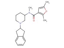 N-[1-(2,3-dihydro-1H-inden-2-yl)-3-piperidinyl]-N,2,5-trimethyl-3-furamide