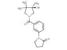 1-(3-{[(3R)-3-hydroxy-3,4,4-trimethyl-1-pyrrolidinyl]carbonyl}phenyl)-2-pyrrolidinone