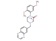 (1S*,4S*)-2-(2,5-dimethoxyphenyl)-5-(6-quinoxalinylmethyl)-2,5-diazabicyclo[2.2.1]heptan-3-one