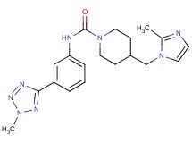 4-[(2-methyl-1H-imidazol-1-yl)methyl]-N-[3-(2-methyl-2H-tetrazol-5-yl)phenyl]piperidine-1-carboxamide
