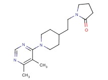 1-{2-[1-(5,6-dimethyl-4-pyrimidinyl)-4-piperidinyl]ethyl}-2-pyrrolidinone