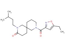 8-[(5-ethyl-3-isoxazolyl)carbonyl]-2-(3-methylbutyl)-2,8-diazaspiro[5.5]undecan-3-one