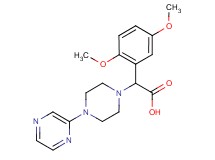 (2,5-dimethoxyphenyl)(4-pyrazin-2-ylpiperazin-1-yl)acetic acid