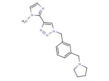 4-(1-methyl-1H-imidazol-2-yl)-1-[3-(pyrrolidin-1-ylmethyl)benzyl]-1H-1,2,3-triazole