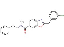 2-(3-chlorobenzyl)-N-methyl-N-(2-phenylethyl)-1,3-benzoxazole-6-carboxamide