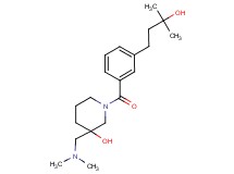3-[(dimethylamino)methyl]-1-[3-(3-hydroxy-3-methylbutyl)benzoyl]-3-piperidinol