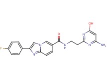 N-[2-(4-amino-6-hydroxypyrimidin-2-yl)ethyl]-2-(4-fluorophenyl)imidazo[1,2-a]pyridine-6-carboxamide
