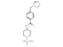 N-[1-(methylsulfonyl)piperidin-4-yl]-4-(1H-tetrazol-1-ylmethyl)benzamide